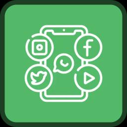 Social Media Graphics Design Service Icon